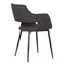 Armen Living Ariana Mid-Century Charcoal Open Back Dining Accent Chair LCARCHBLCH - alternate 6